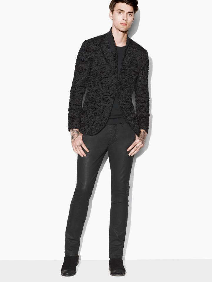 John Varvatos Shawl Collar Jacket Black Size: 48