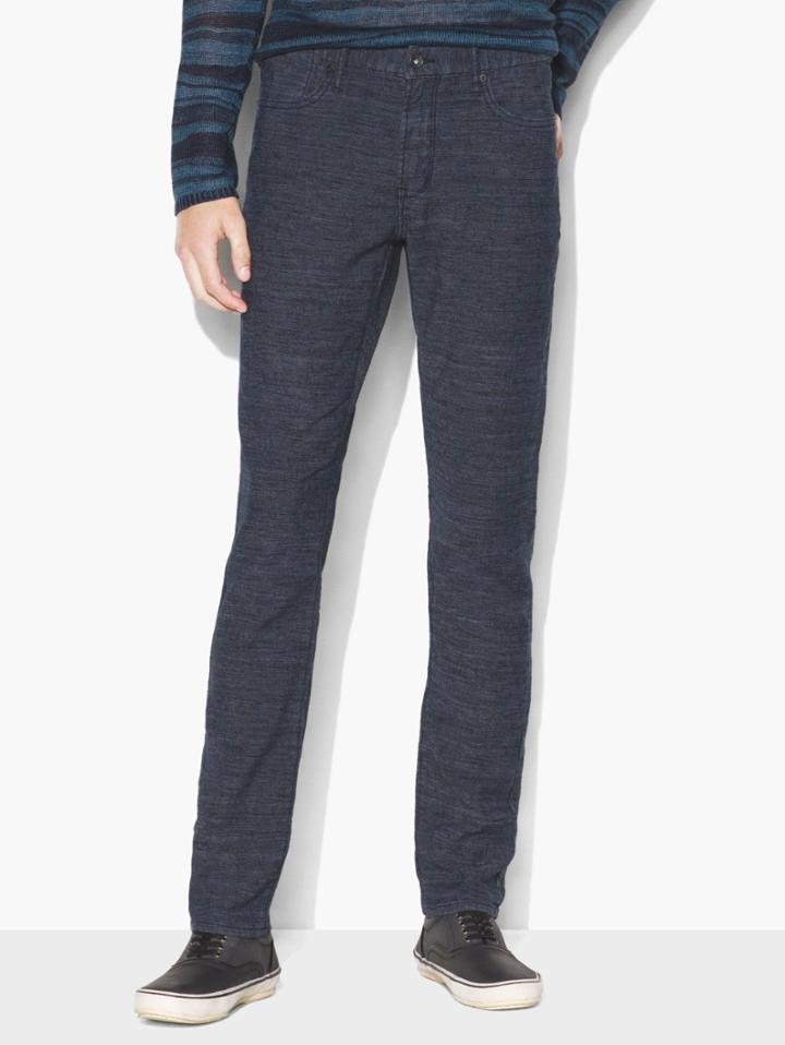 John Varvatos Knit Bowery Jean Marine Size: 28