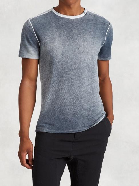 John Varvatos Pima Cotton Jacquard Tee