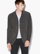 John Varvatos Suede Double Breasted Jacket