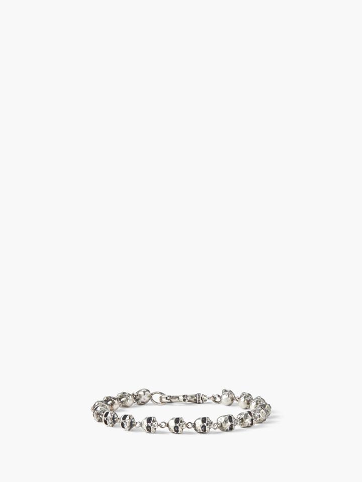 John Varvatos Silver Skull Bracelet Silver