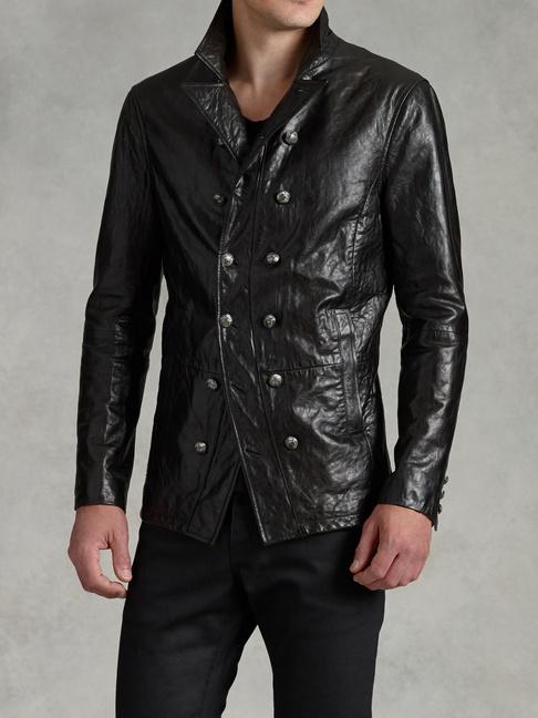 John Varvatos Dbl Brstd Lthr Jkt