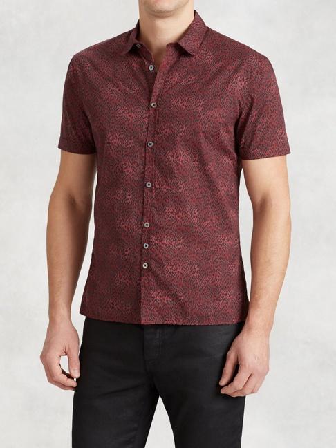 John Varvatos Cotton Printed Shirt