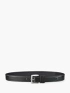 John Varvatos Edged Leather Belt Black Size: 32