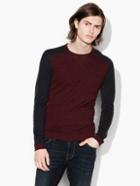John Varvatos Saddle Shoulder Crewneck Sweater  Size: S