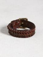 John Varvatos Leather Cuff With Hand Knotting
