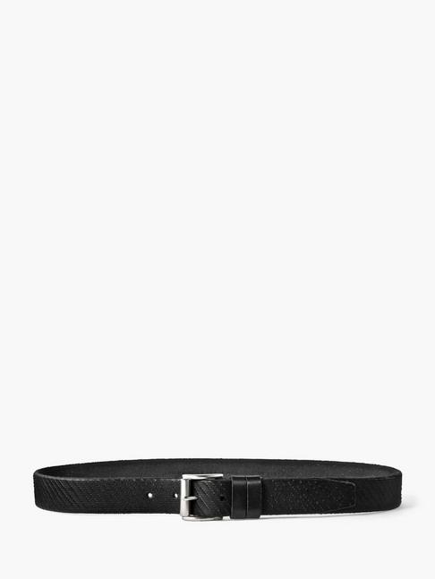 John Varvatos Double Loop Textured Leather Belt