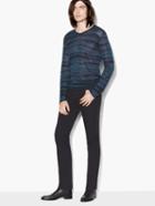 John Varvatos Abstract Pattern Sweater Marine Size: M