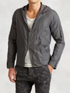 John Varvatos Cotton Raglan Hooded Jacket