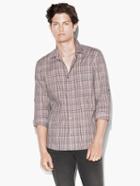 John Varvatos Roll-up Sleeve Shirt Cranberry Size: Xs