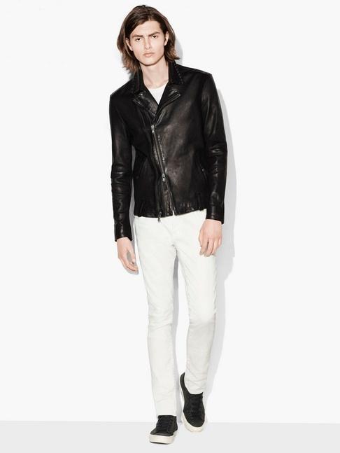 John Varvatos Studded Leather Jacket  Size: M