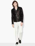 John Varvatos Studded Leather Jacket  Size: M