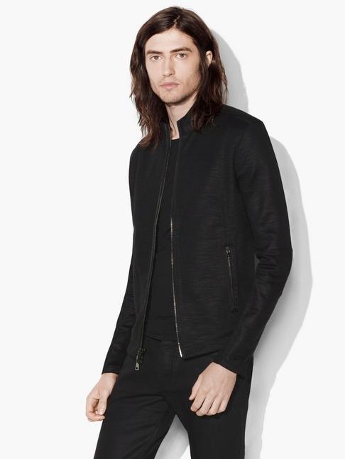 John Varvatos Zipped Knit Jacket