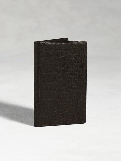 John Varvatos Croc-embossed Pocket Wallet