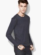 John Varvatos Artisan Crewneck Sweater Indigo Size: S