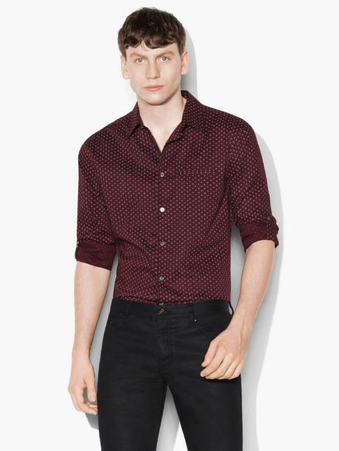 John Varvatos Deco Polka Dot Shirt
