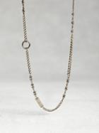 John Varvatos Sterling Silver Asymmetric Necklace