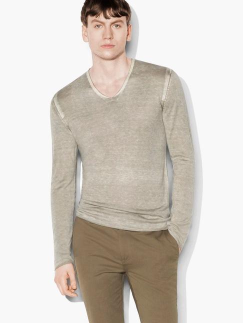 John Varvatos Silk Cashmere V-neck