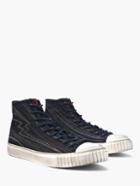 John Varvatos Lightening Bolt Jacquard Mid-top