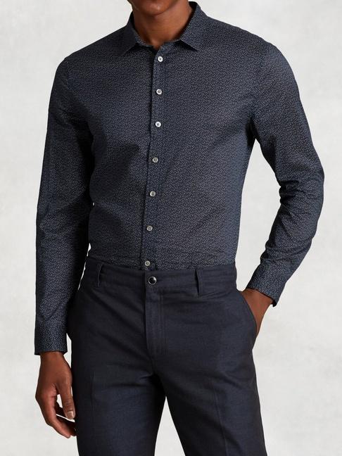 John Varvatos Cotton Print Shirt