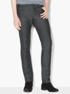John Varvatos Linen Blend Chelsea Jean Black/off White Size: 29 Rg