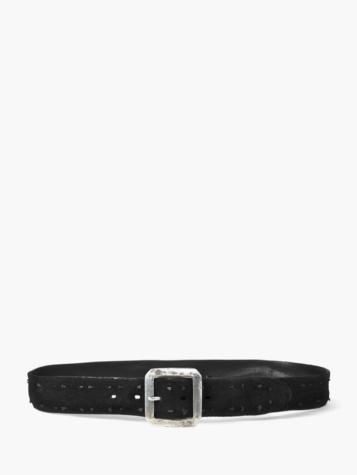 John Varvatos Suede Knot Belt Black Size: 36