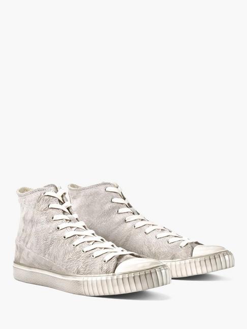 John Varvatos Lasered Leather Mid-top