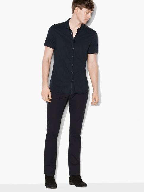 John Varvatos Short Sleeve Button Front Shirt  Size: S