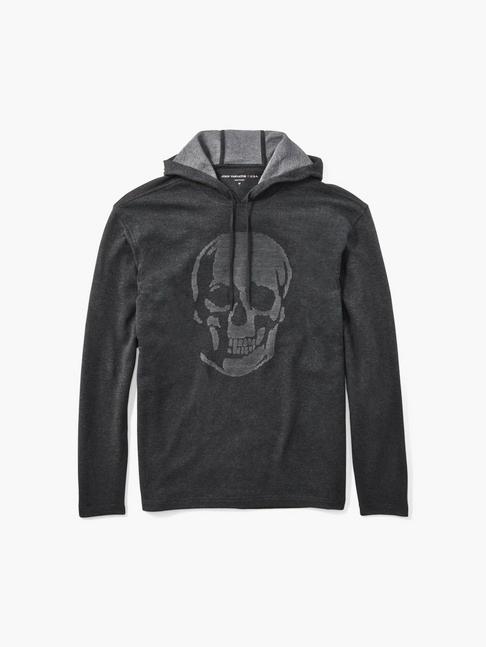 John Varvatos Skull Jacquard Graphic Hoodie