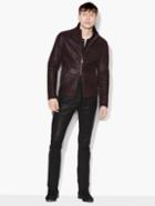 John Varvatos Shearling Moto Jacket  Size: 50