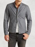 John Varvatos Linen Officer Jacket