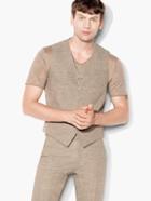 John Varvatos Austin Wool & Linen Vest