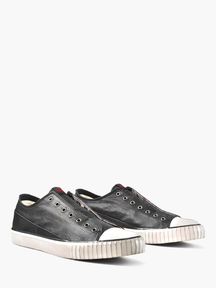 John Varvatos Laceless Low Top Black Size: 8