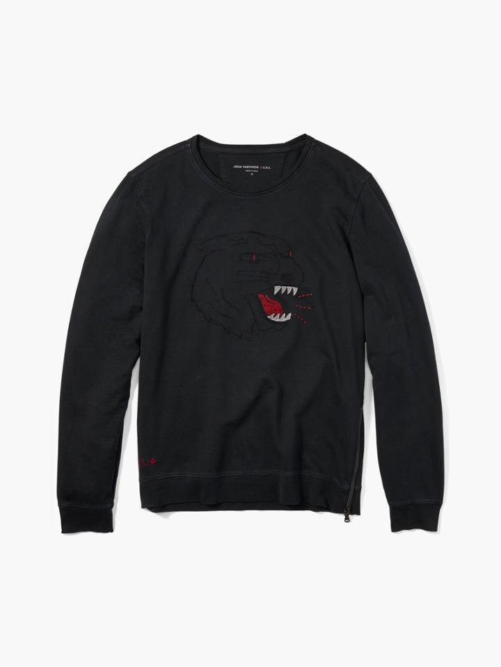 John Varvatos Cat Eyes Sweatshirt Black Size: S