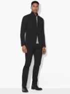 John Varvatos Stand-collar Knit Jacket Black Size: 36