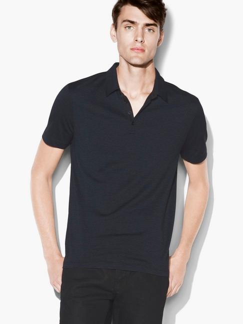 John Varvatos Silk Cotton Hampton Polo  Size: S