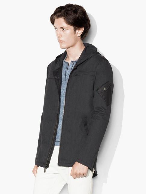John Varvatos Resin Coated Fishtail Parka