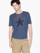 John Varvatos Linen Star Tee Hazy Blue Size: Xs