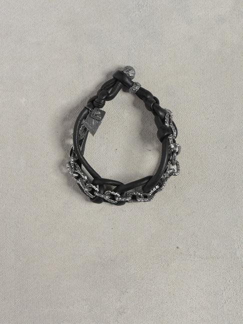 John Varvatos Silver Interlock Bracelet