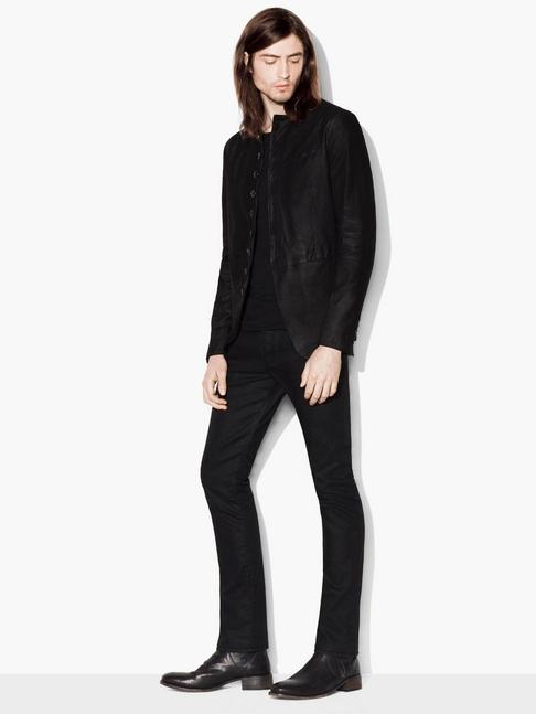 John Varvatos Suede Cutaway Jacket
