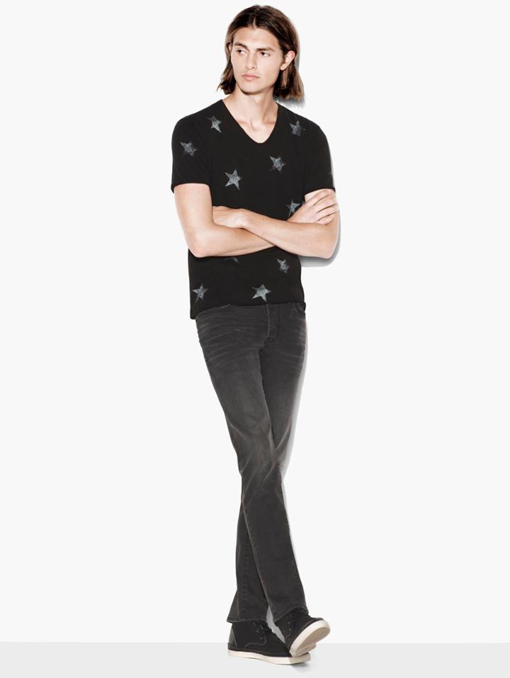John Varvatos All Over Stars Tee Black Size: Xs