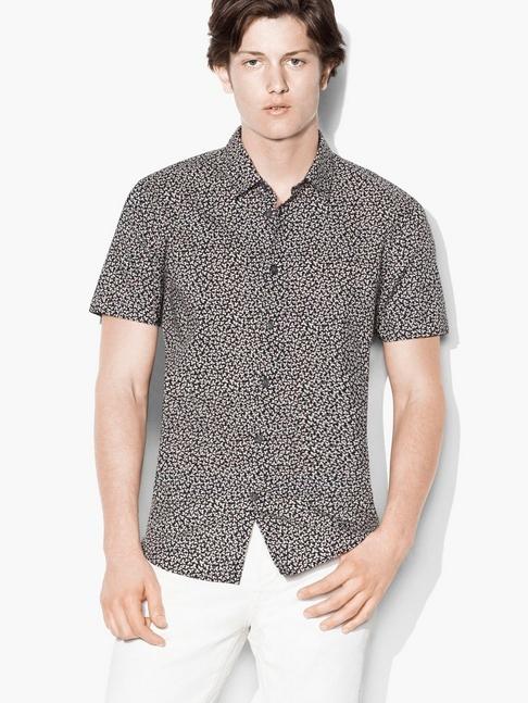 John Varvatos Abstract Floral Sport Shirt
