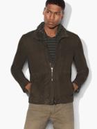 John Varvatos Artistan Stitch Suede Jacket