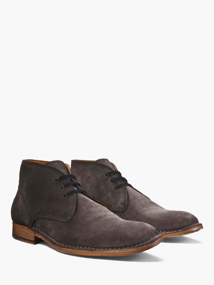 John Varvatos Monaco Moc Chukka Carbon Grey Size: 7