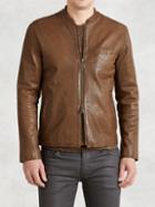 John Varvatos Repair Stitch Leather Jacket