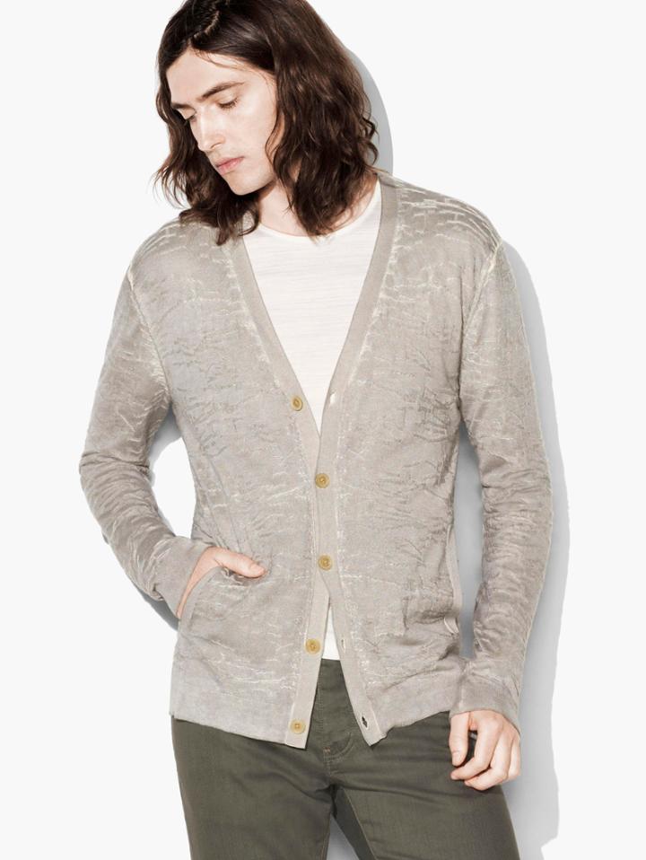 John Varvatos Silk-cashmere Cardigan Griffin Size: Xs
