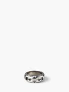 John Varvatos Silver Braided Ring Silver Size: 9