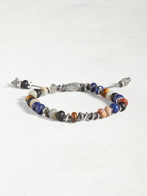 John Varvatos Mixed Gemstone And Sterling Silver Bracelet