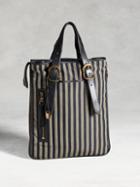 John Varvatos Bleeker Expandable Zip Shopper Stripe