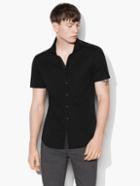 John Varvatos Short Sleeve Button Front Shirt  Size: Xs